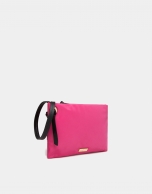 Bolso de mano nylon fucsia