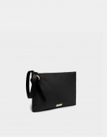 Bolso de mano nylon negro