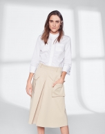 Falda pantalón midi arena