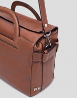 Brown leather Luxor handbag