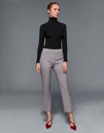 Grey ankle-length pants