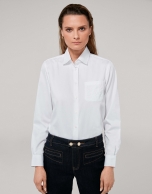 White men's shirt with pocket