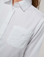 White men's shirt with pocket