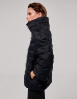 Black quilted jacket