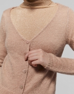 Hazel wool/mohair cardigan with V-neck