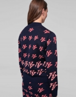 Sudadera marino jacquard RV