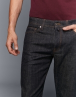 Pantalón denim azul oscuro