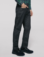 Pantalón denim gris