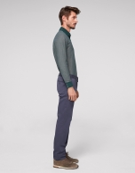 Medium blue cotton chino pants