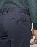 Medium blue cotton chino pants