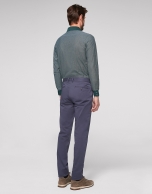 Medium blue cotton chino pants