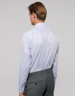 White fake plain dress shirt