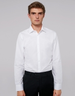 White easy care regular shirt