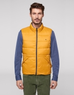 Chaleco sport reversible marino/amarillo