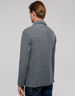 Gray melange wool sport jacket