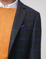 Khaki checked sport jacket