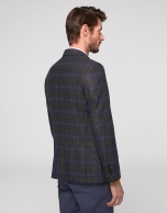 Khaki checked sport jacket