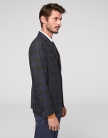 Khaki checked sport jacket