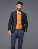 Khaki checked sport jacket