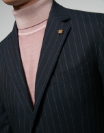 Blue pinstripe sport jacket