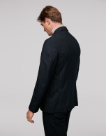 Blue pinstripe sport jacket