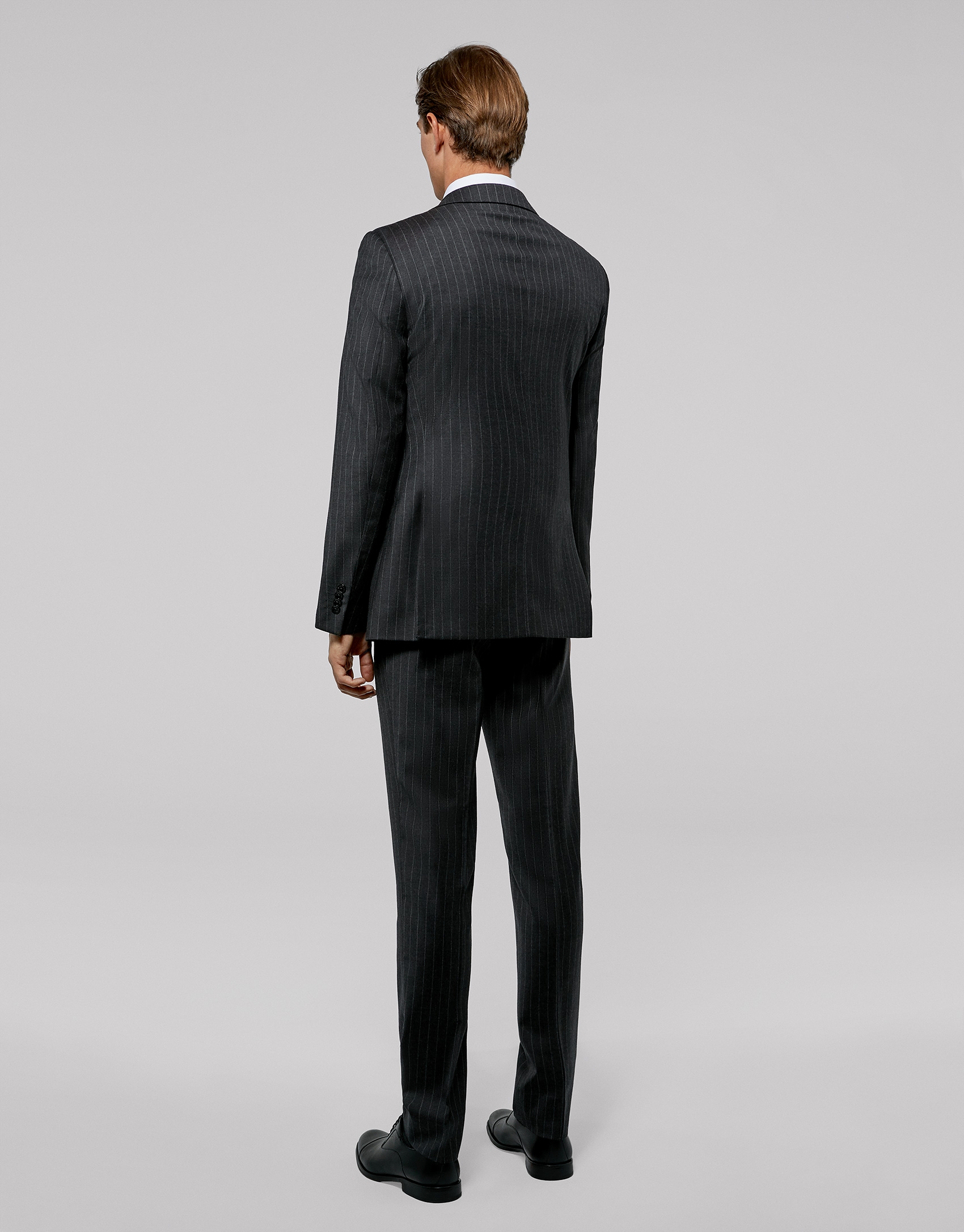 dillards mens 2 piece gray pinstriped suit