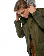 Long khaki parka