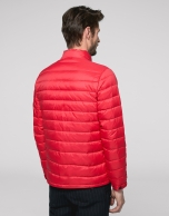 Short red anorak