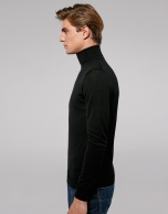 Black turtle neck sweater