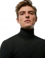 Black turtle neck sweater