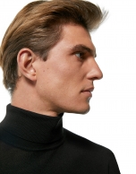 Black turtle neck sweater