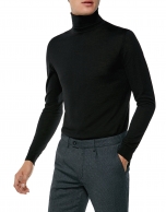 Black turtle neck sweater