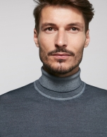 Gray turtle neck sweater