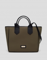 Green midi Neox neoprene shopping bag