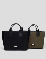 Green midi Neox neoprene shopping bag