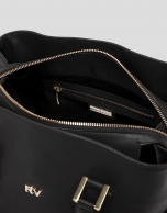 Bolso satchel Classic piel negra