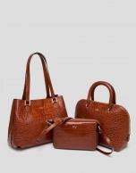 Bolso lady Dundee piel marrón