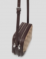 Brown canvas Taylor shoulder bag