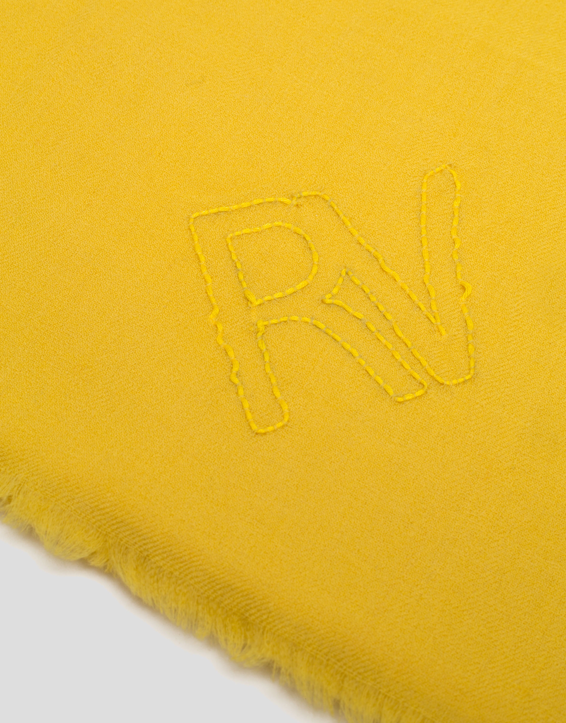 Yellow wool scarf