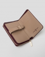 Burgundy leather wallet