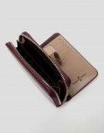 Burgundy leather wallet