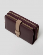 Burgundy leather wallet