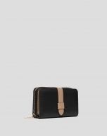 Cartera piel negra