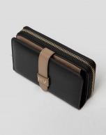 Black leather wallet