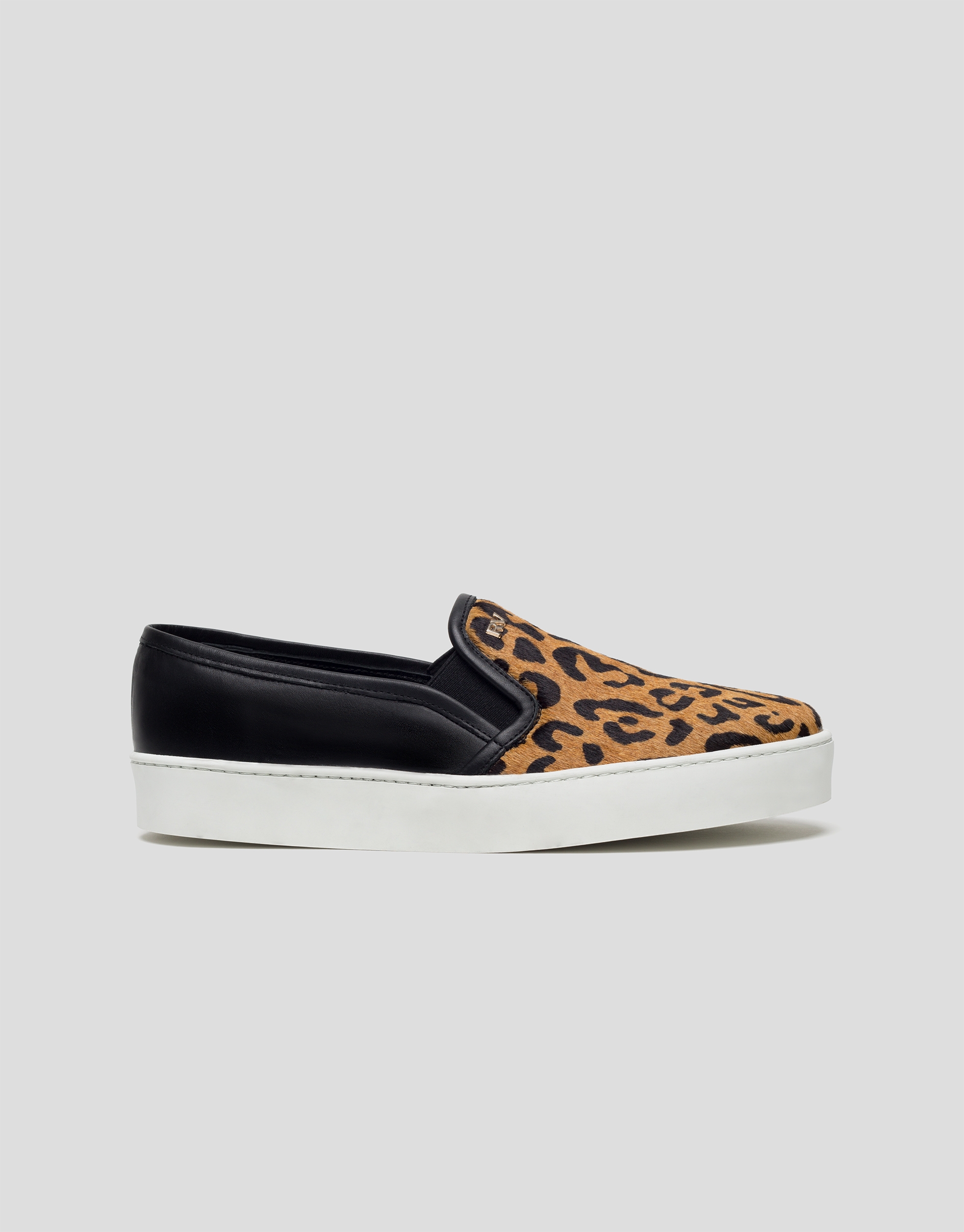 Animal print slip-ons