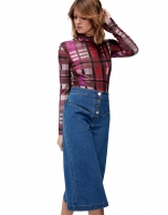 Bell-bottom jeans, with high waist