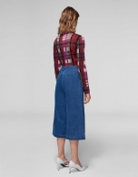 Bell-bottom jeans, with high waist