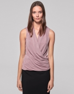 Petunia lurex draped top