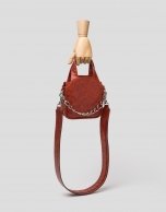 Terra cotta leather Claude mini shoulder bag