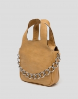 Mustard leather Claude mini shoulder bag